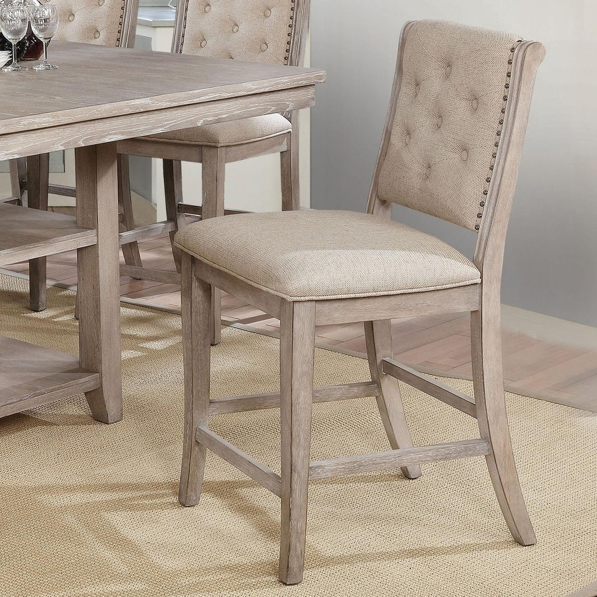 Furniture of America Ledyard CM3576PC-2PK Counter Height Side Chair IMAGE 4