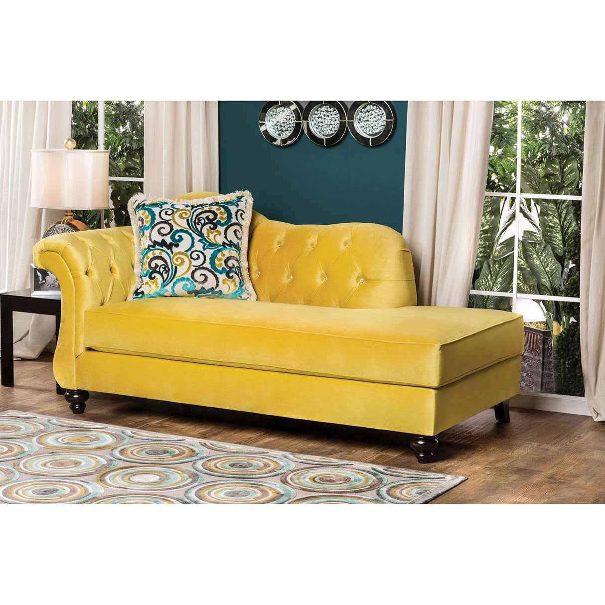 Furniture of America Antoinette Fabric Chaise SM2223-CE IMAGE 1