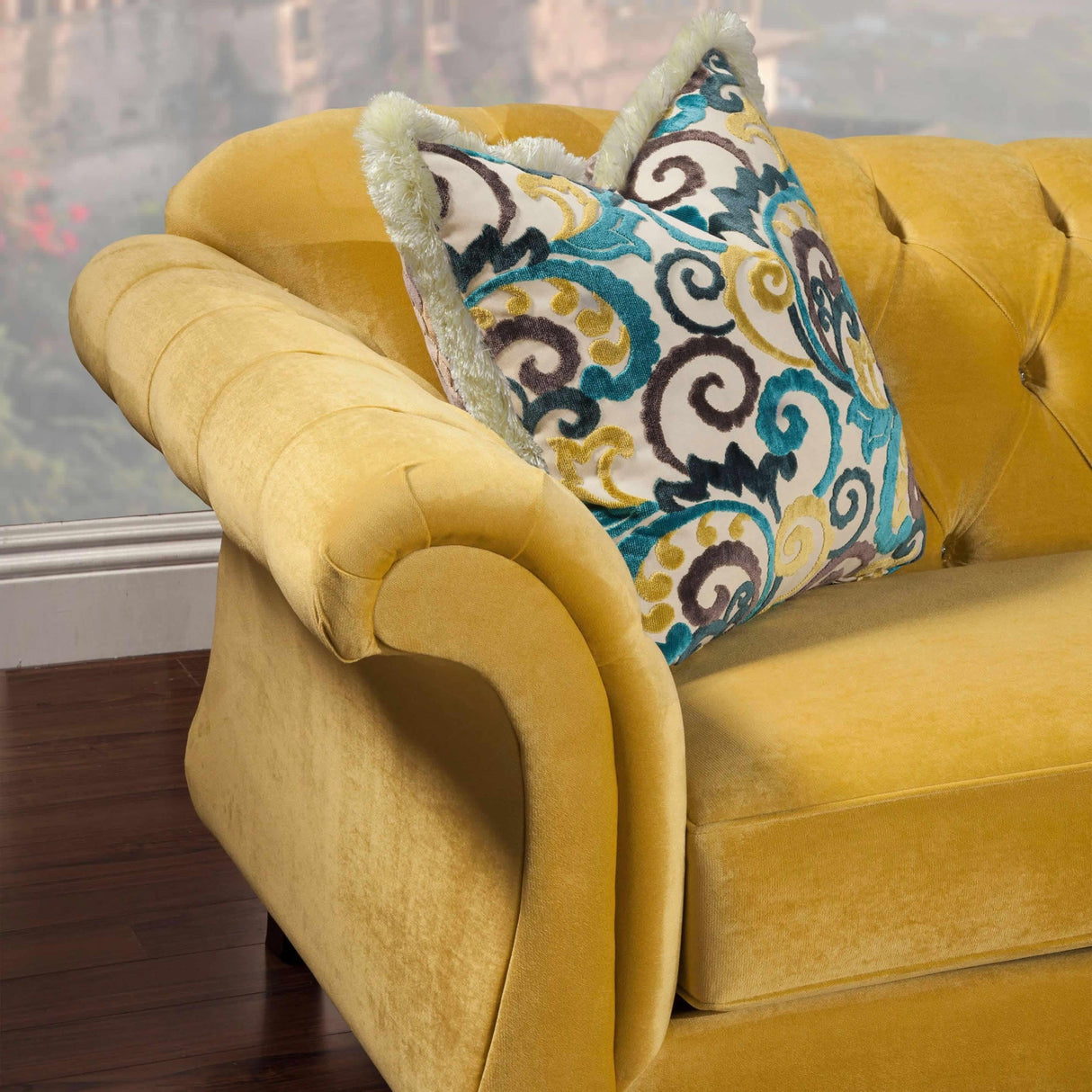 Furniture of America Antoinette Fabric Chaise SM2223-CE IMAGE 2