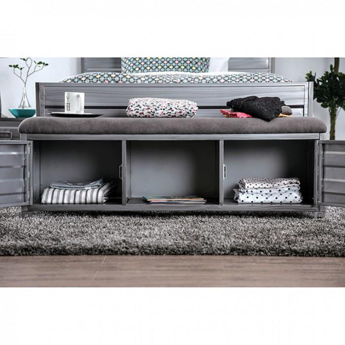 Furniture of America Mccredmond Storage Bench CM7075BN IMAGE 2