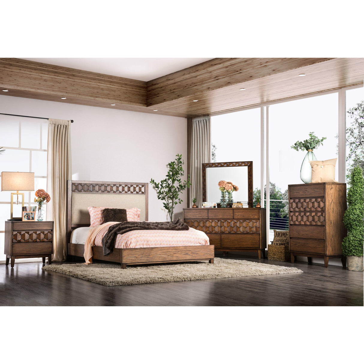 Furniture of America Kallisto King Panel Bed CM7582F-EK-BED IMAGE 5