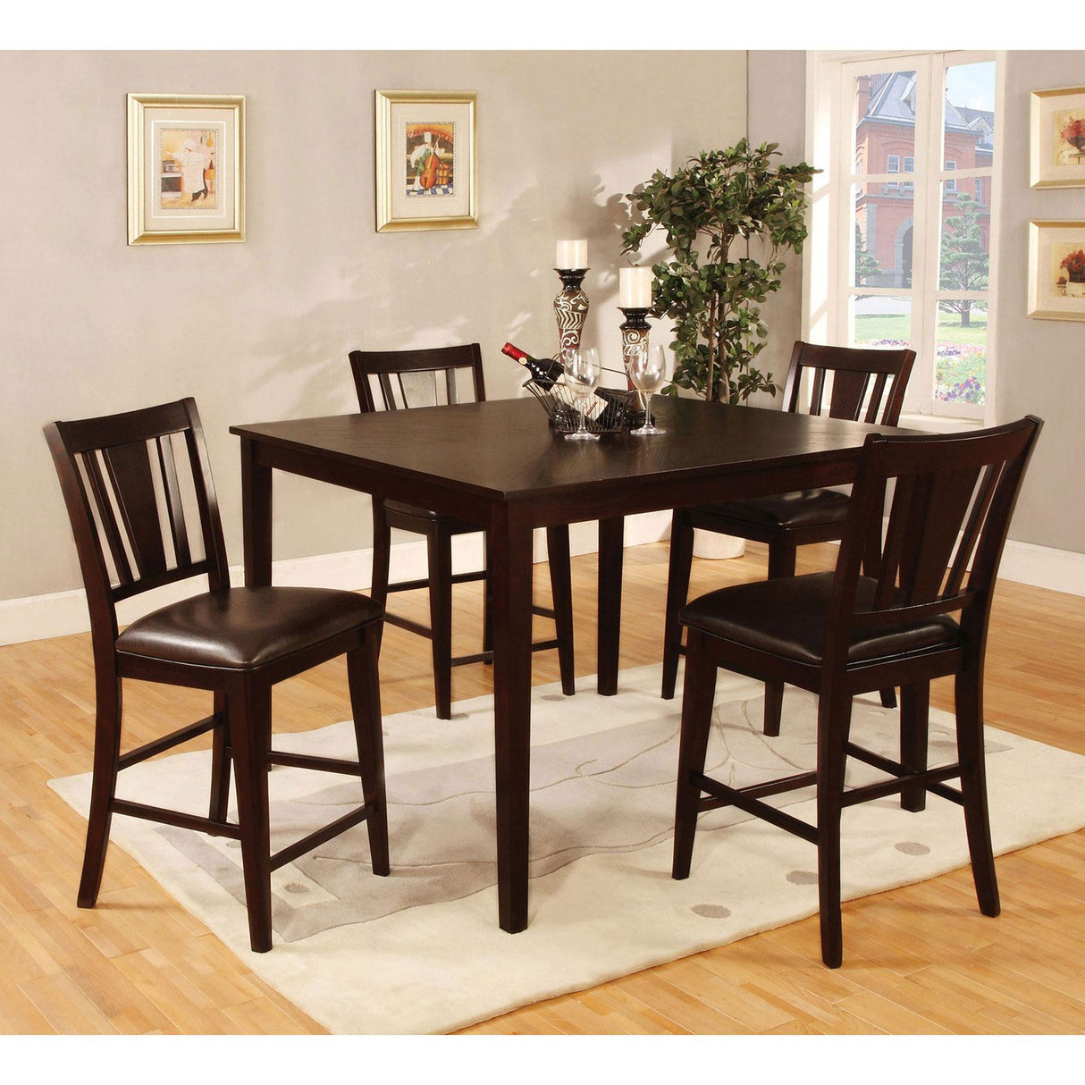 Furniture of America Bridgette Counter Height Dining Chair CM3325PC-2PK IMAGE 5