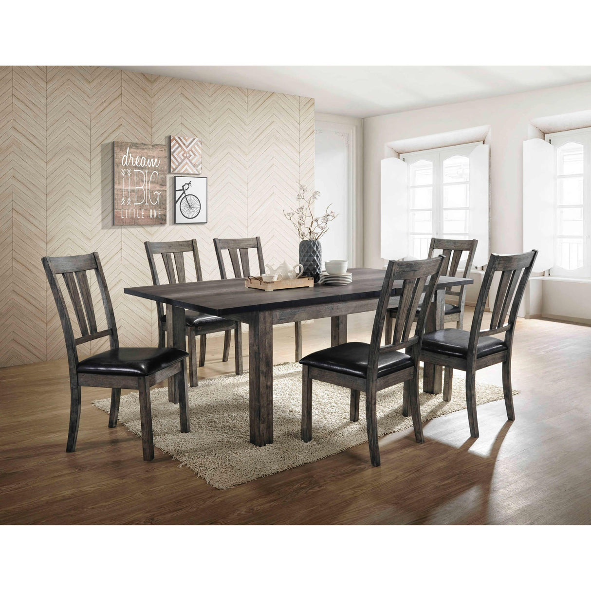 Elements International Nathan Dining Chair DNH100SCPVS IMAGE 4