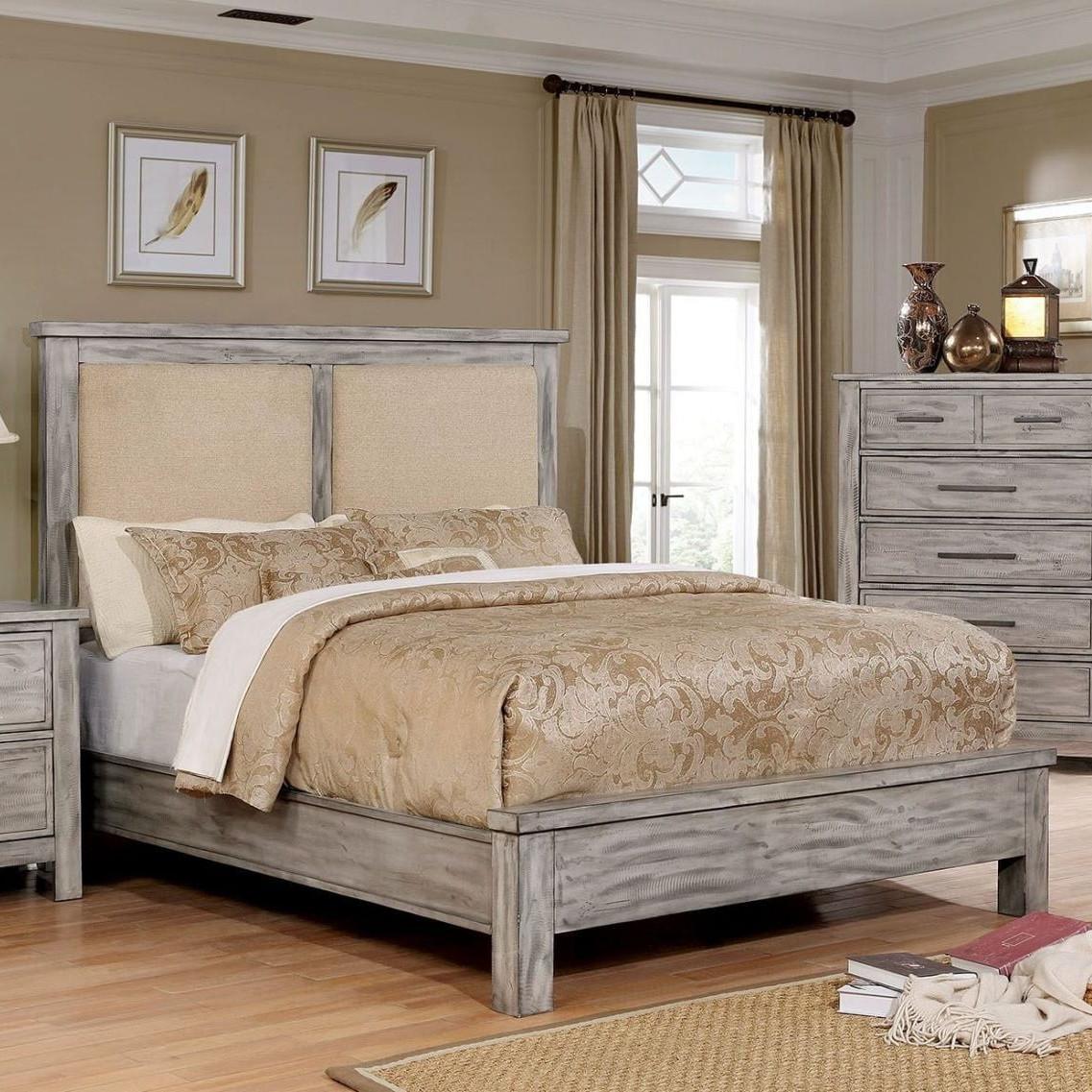 Furniture of America Canopus Queen Panel Bed CM7423GY-Q-BED IMAGE 4
