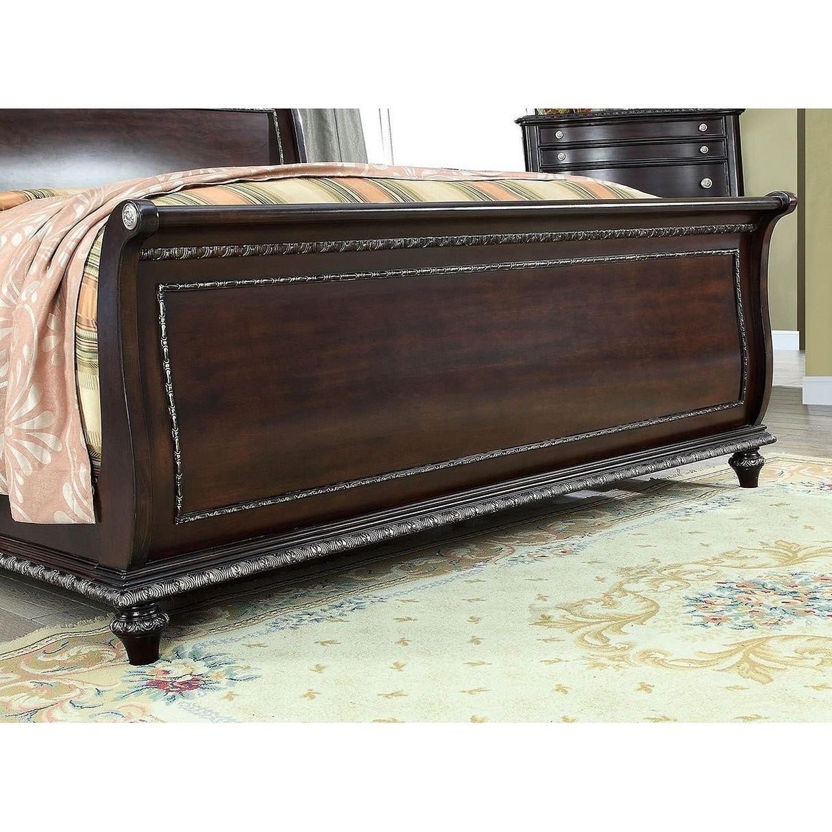Furniture of America Europa Queen Sleigh Bed CM7389Q-BED IMAGE 4