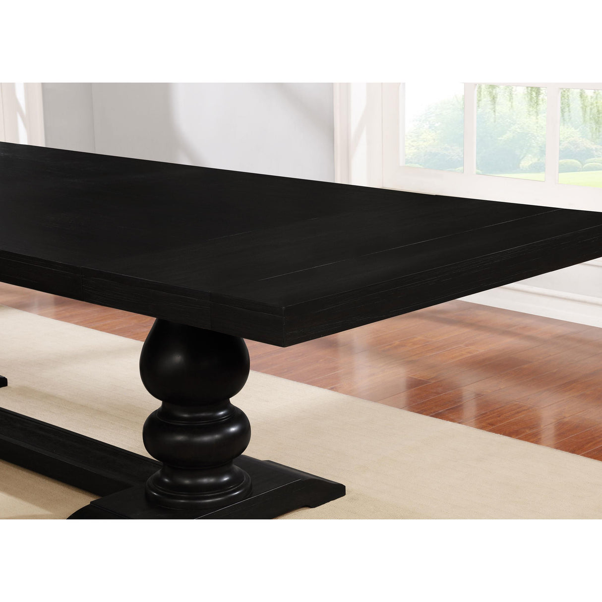 Coaster Furniture Phelps 121231 123-inch Extension Leaf Dining Table - Distressed Noir IMAGE 7
