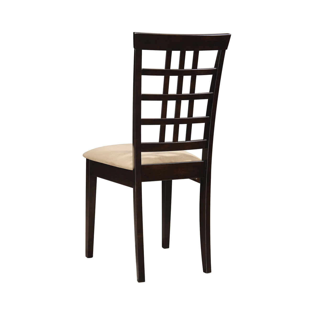 Coaster Furniture Kelso 190822 Lattice Back Dining Side Chair - Cappuccino (Set of 2) IMAGE 6
