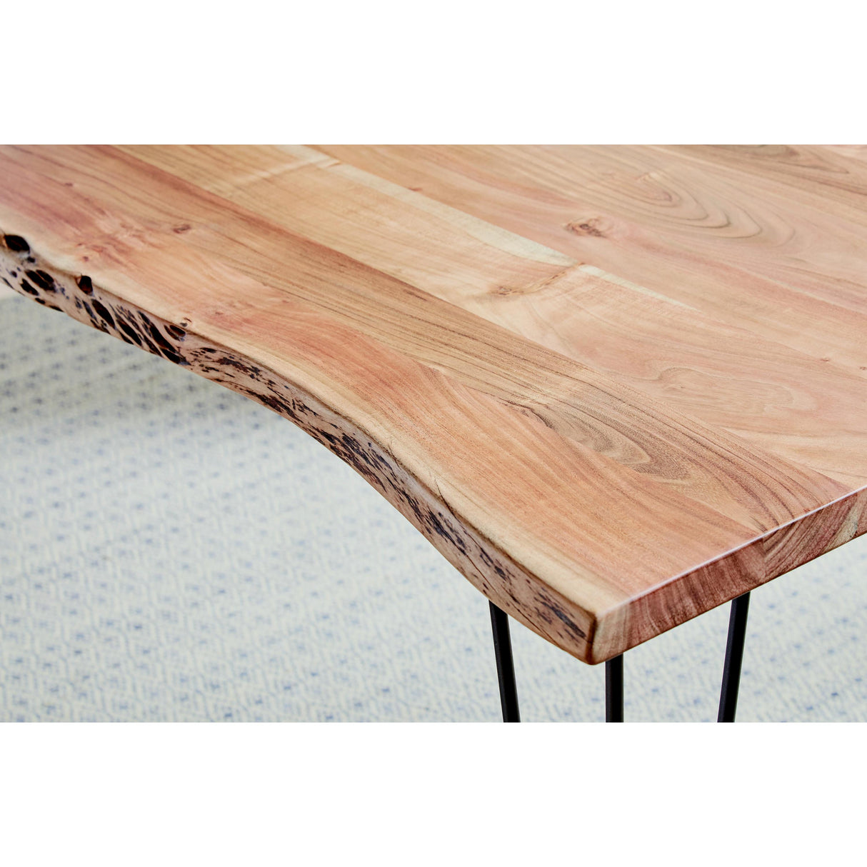 Coaster Furniture Sherman 190911 71-inch Live Edge Dining Table - Natural Acacia IMAGE 6