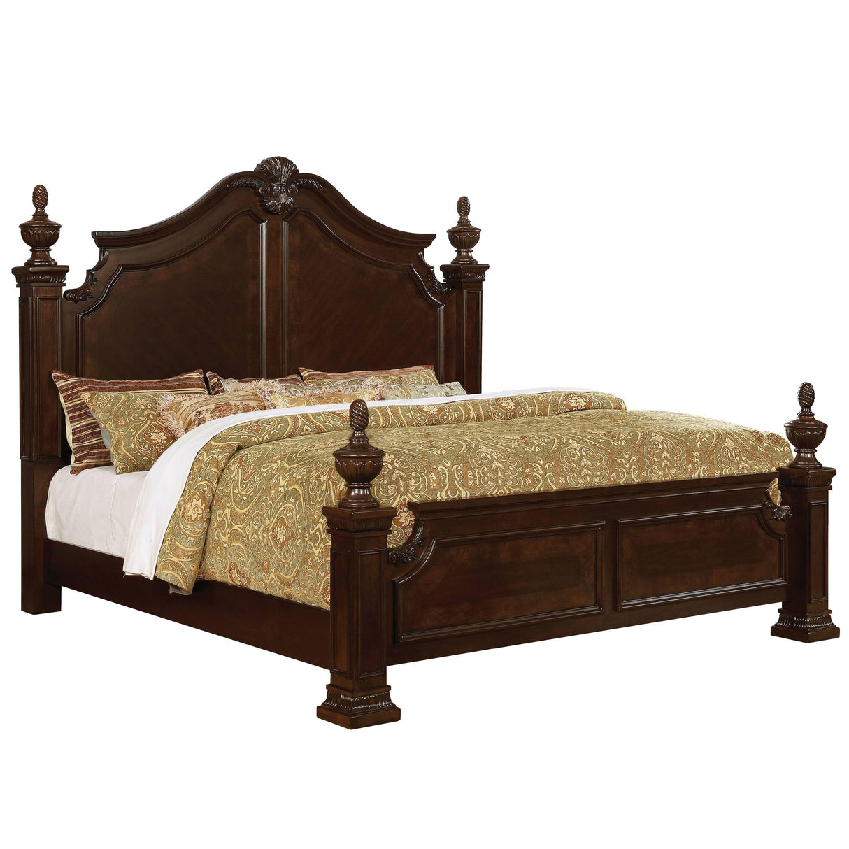 Furniture of America Hesperos California King Poster Bed CM7798CH-CK-BED IMAGE 1