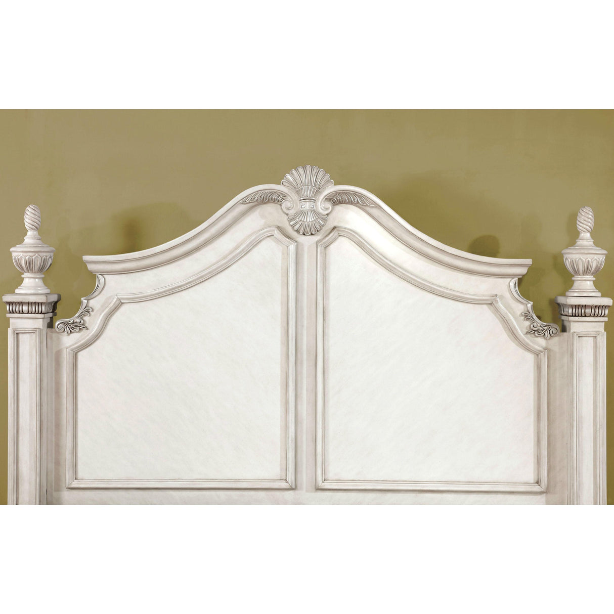 Furniture of America Hesperos Queen Poster Bed CM7798WH-Q-BED IMAGE 3