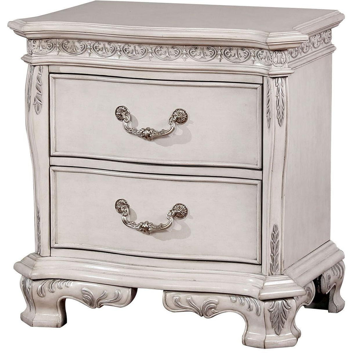 Furniture of America Hesperos 2-Drawer Nightstand CM7798WH-N IMAGE 1