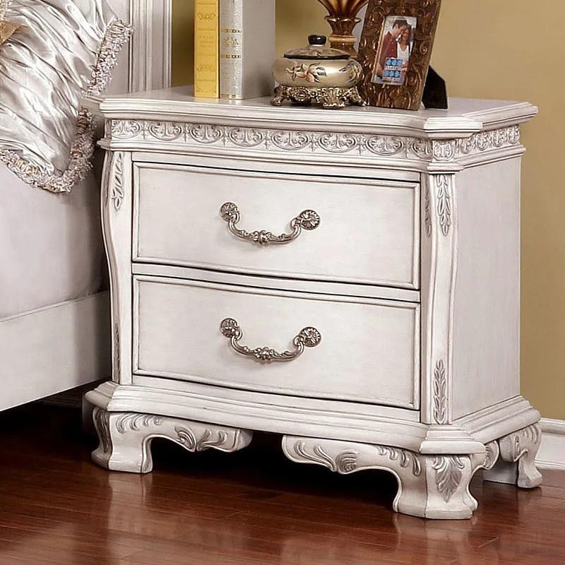 Furniture of America Hesperos 2-Drawer Nightstand CM7798WH-N IMAGE 2