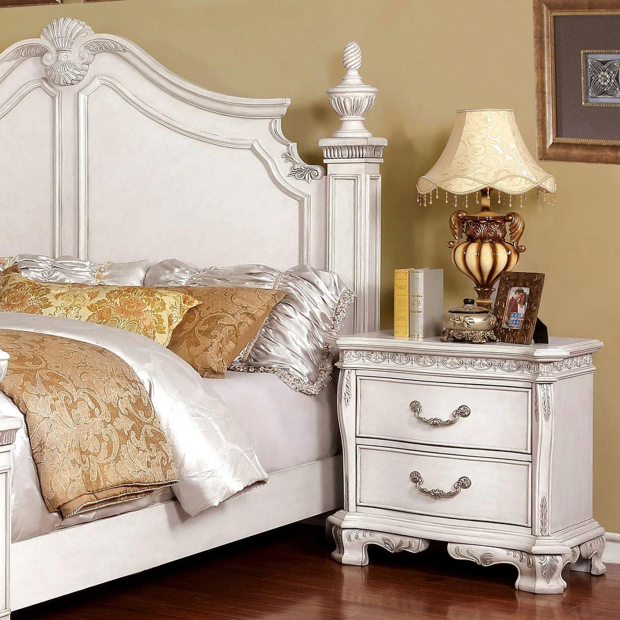 Furniture of America Hesperos 2-Drawer Nightstand CM7798WH-N IMAGE 3