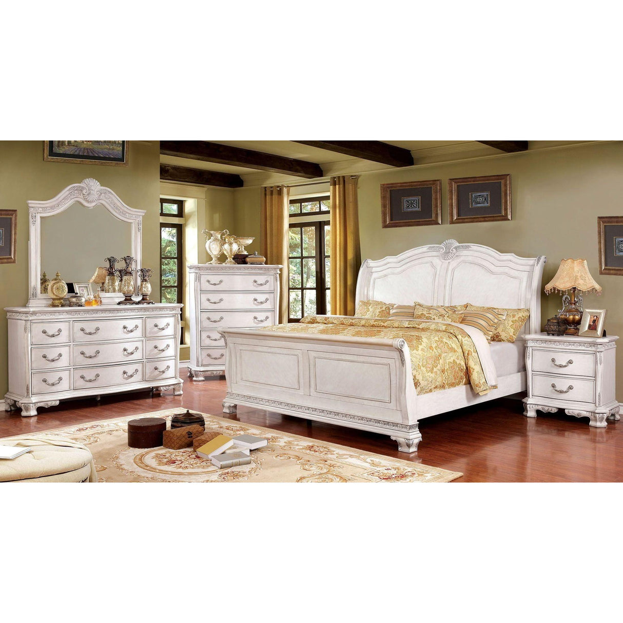 Furniture of America Hesperos 2-Drawer Nightstand CM7798WH-N IMAGE 5