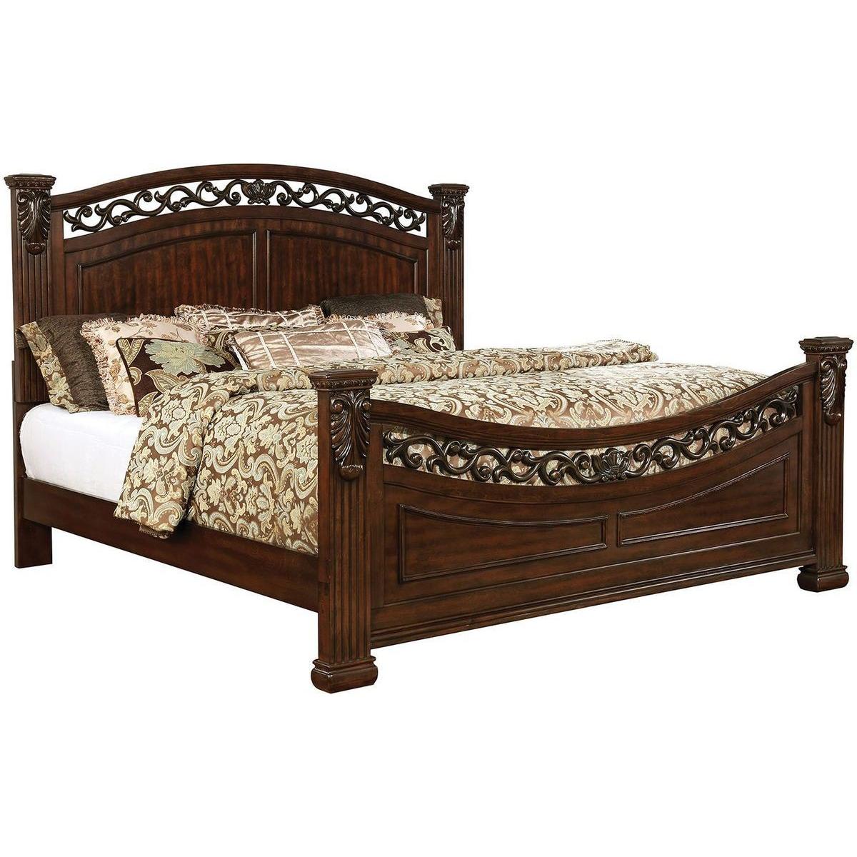 Furniture of America Cervantes California King Poster Bed CM7730CK-BED IMAGE 1