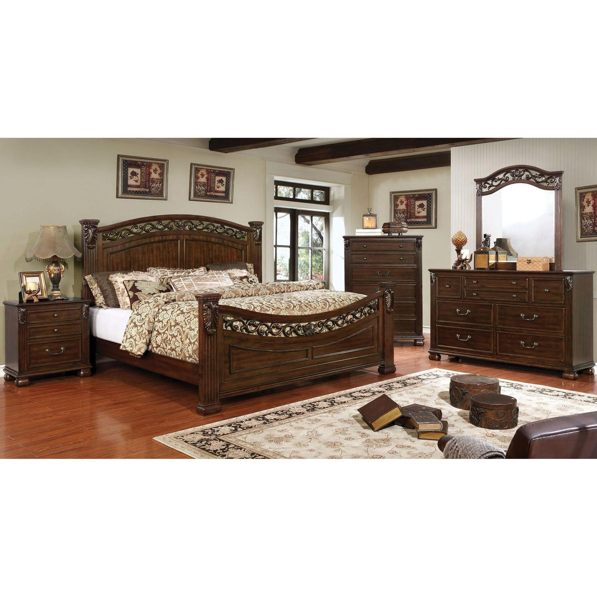Furniture of America Cervantes Dresser Mirror CM7730M IMAGE 3