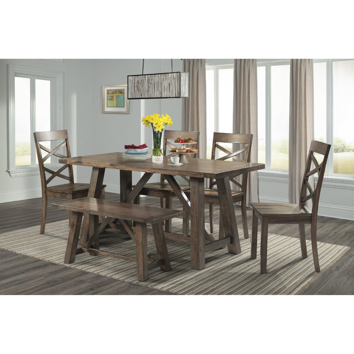 Elements International Renegade 6 pc Dinette DRN1006DS IMAGE 1