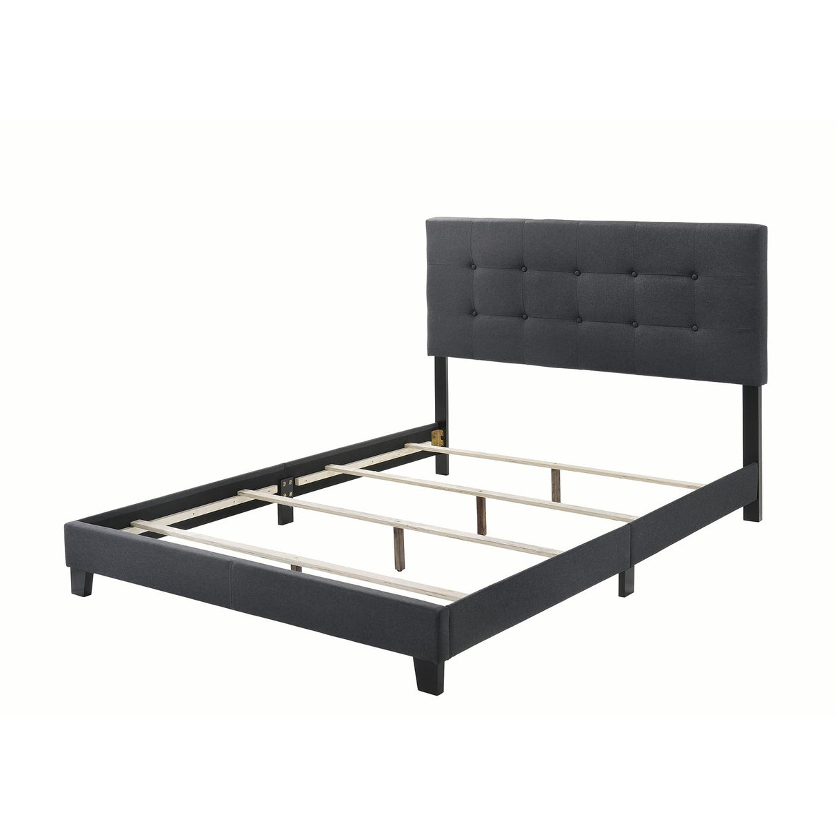 Coaster Furniture Mapes 305746Q Upholstered Queen Panel Bed - Charcoal IMAGE 2