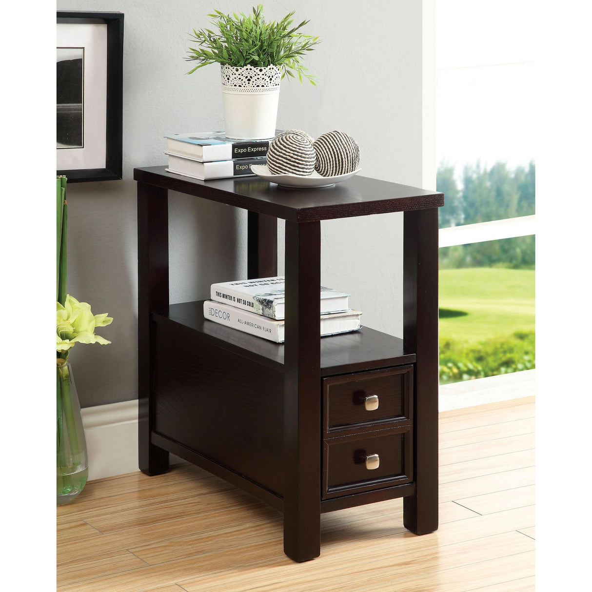 Furniture of America Lydle Chairside Table CM-AC114 IMAGE 3
