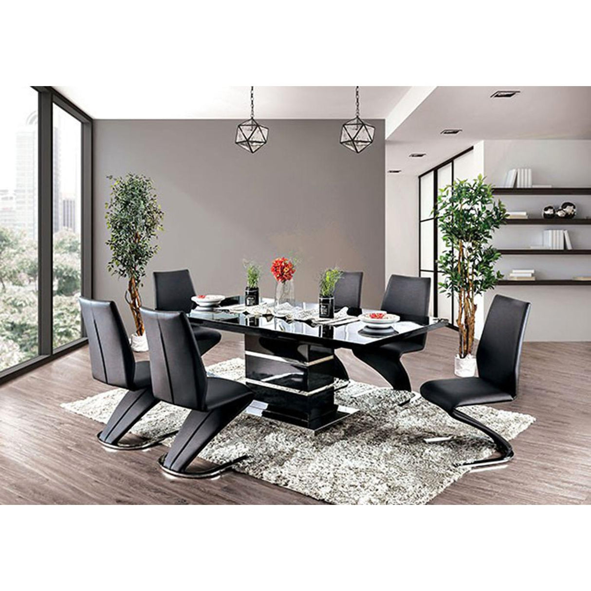 Furniture of America Midvale CM3650BK-SC-2PK Side Chair IMAGE 7