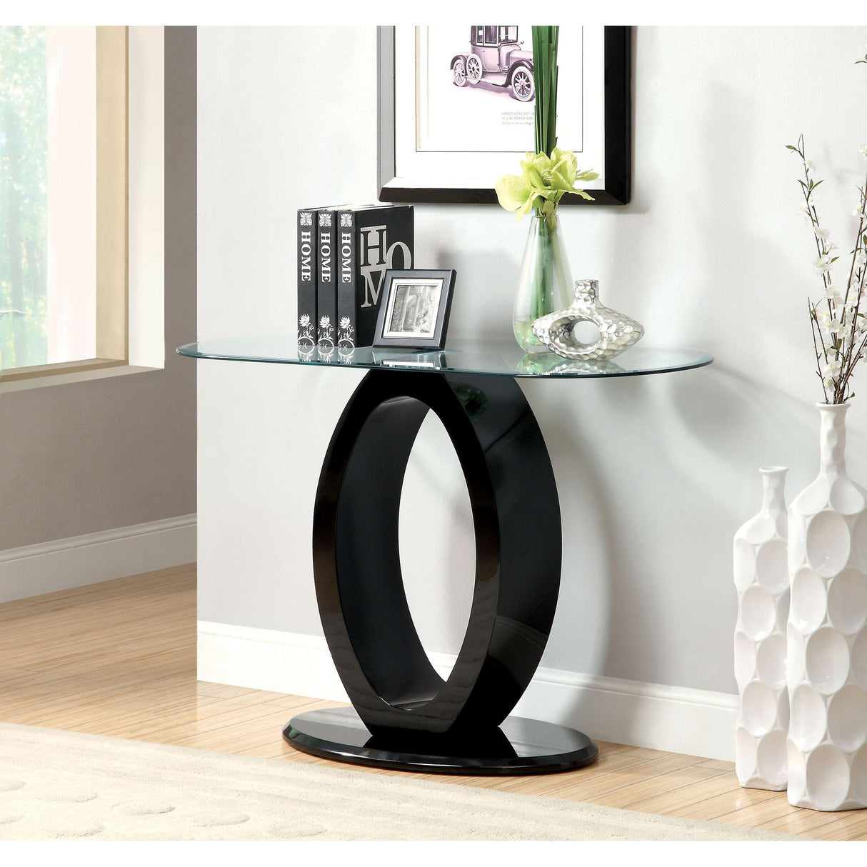 Furniture of America Lodia Sofa Table CM4825BK-S IMAGE 2