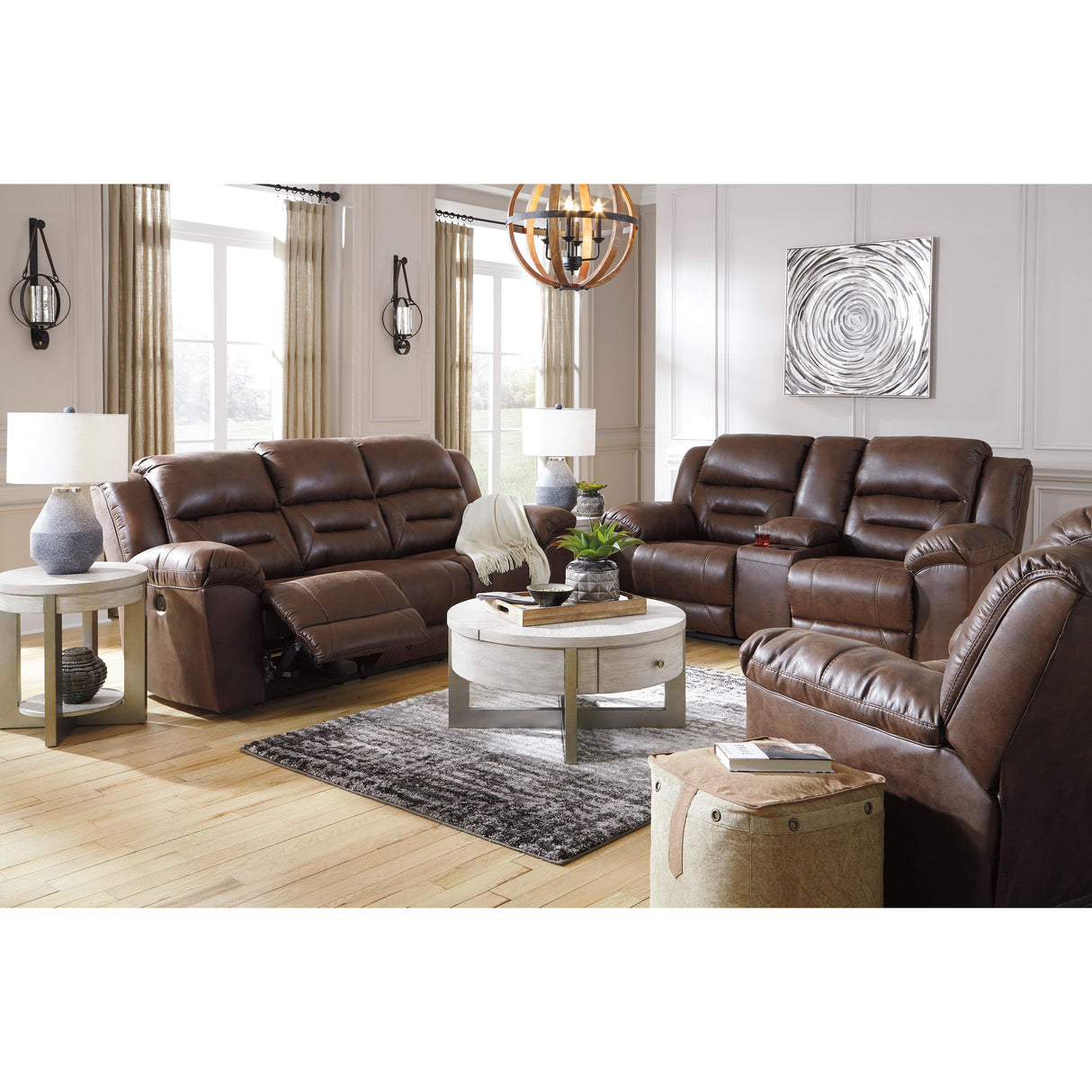 Signature Design by Ashley Stoneland Power Reclining Leather Look Sofa 3990487 IMAGE 9