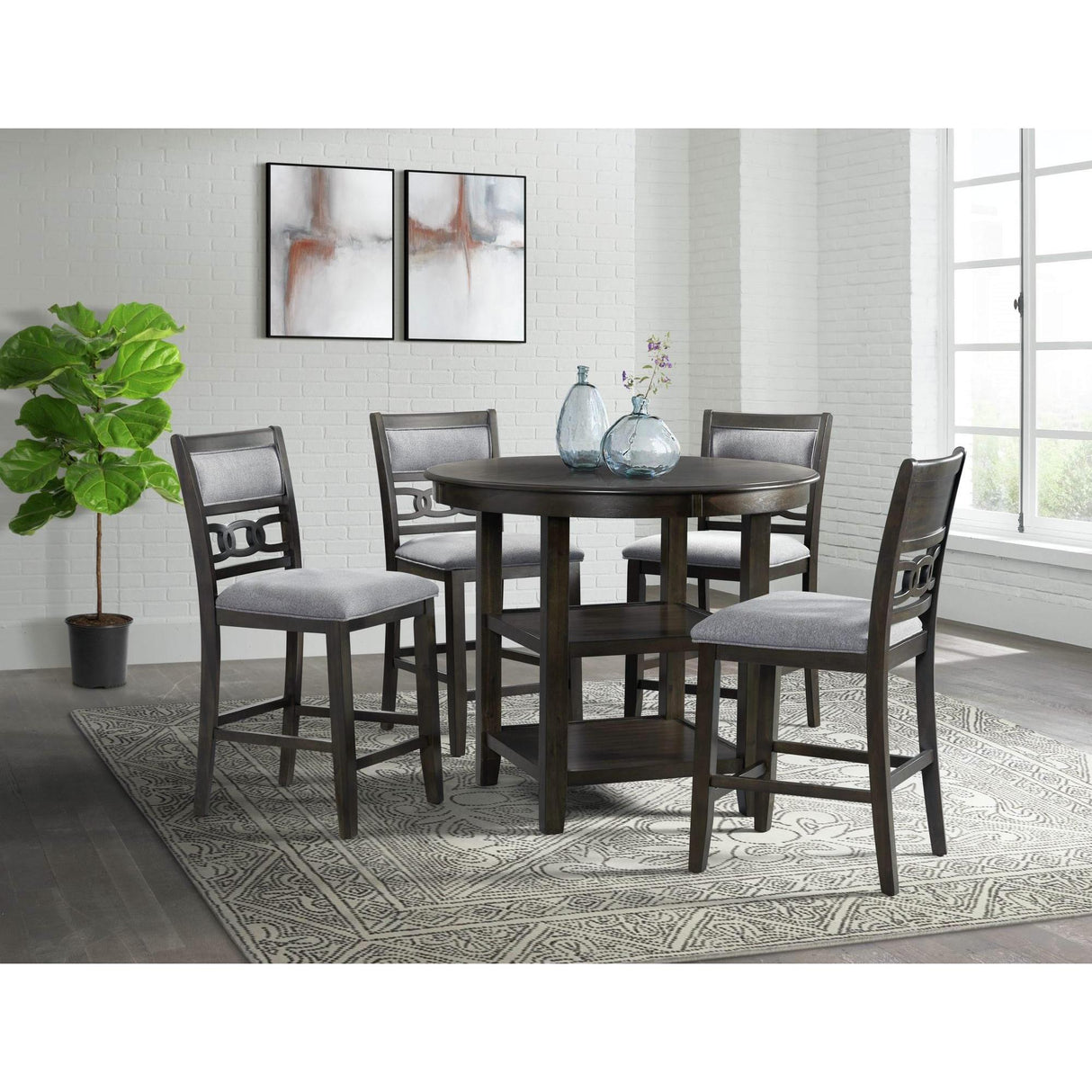 Elements International Amherst DAH550CSC Counter Height Side Chair IMAGE 2