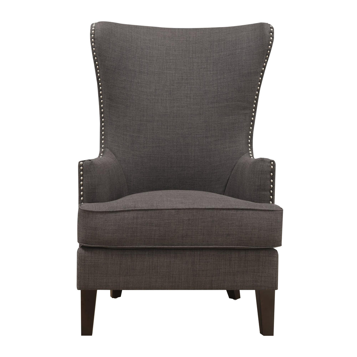 Elements International Kori Accent Chair - Heirloom Charcoal IMAGE 2