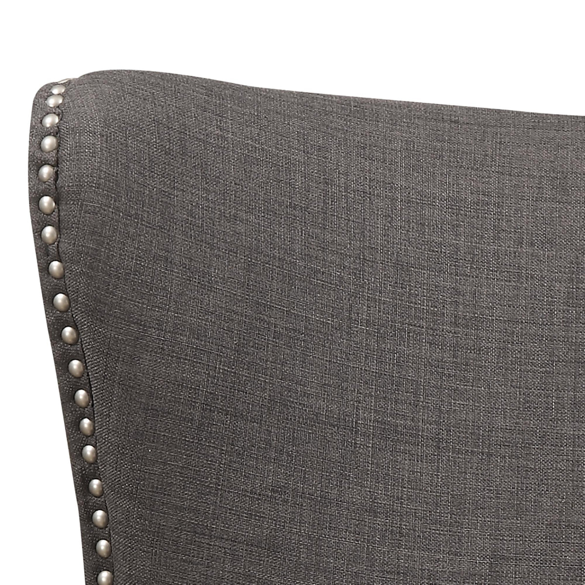 Elements International Kori Accent Chair - Heirloom Charcoal IMAGE 4