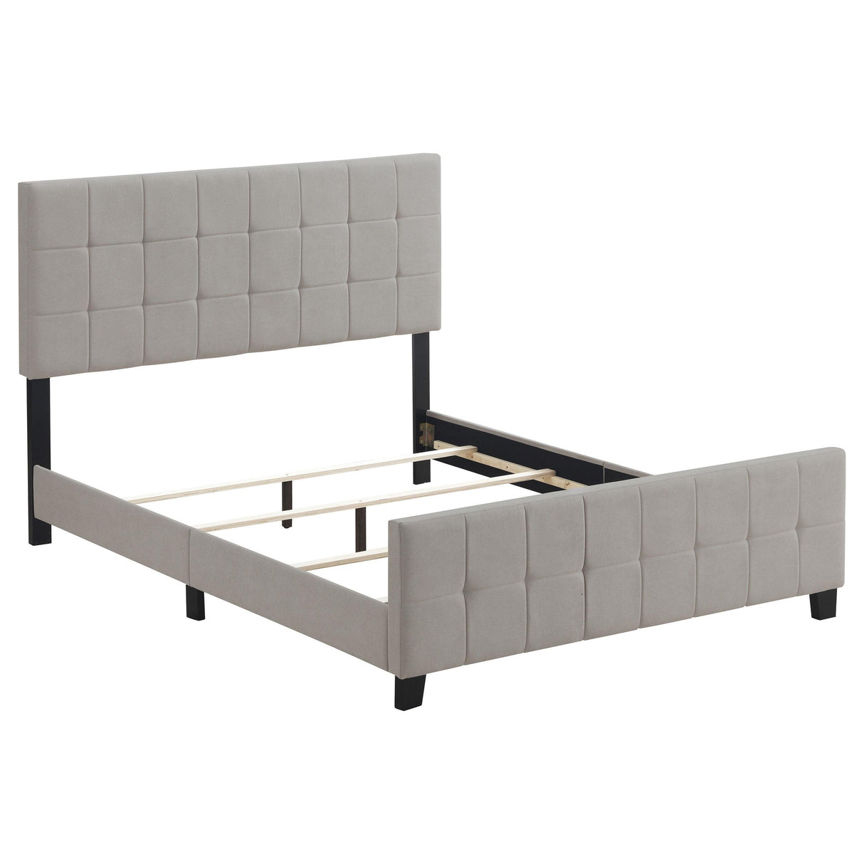 Coaster Furniture Fairfield 305952KE Upholstered Eastern King Panel Bed - Beige IMAGE 1