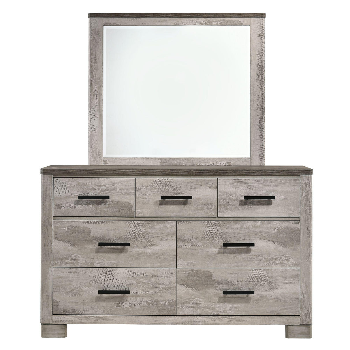 Elements International Millers Cove MC300DRMR Dresser with Mirror IMAGE 2