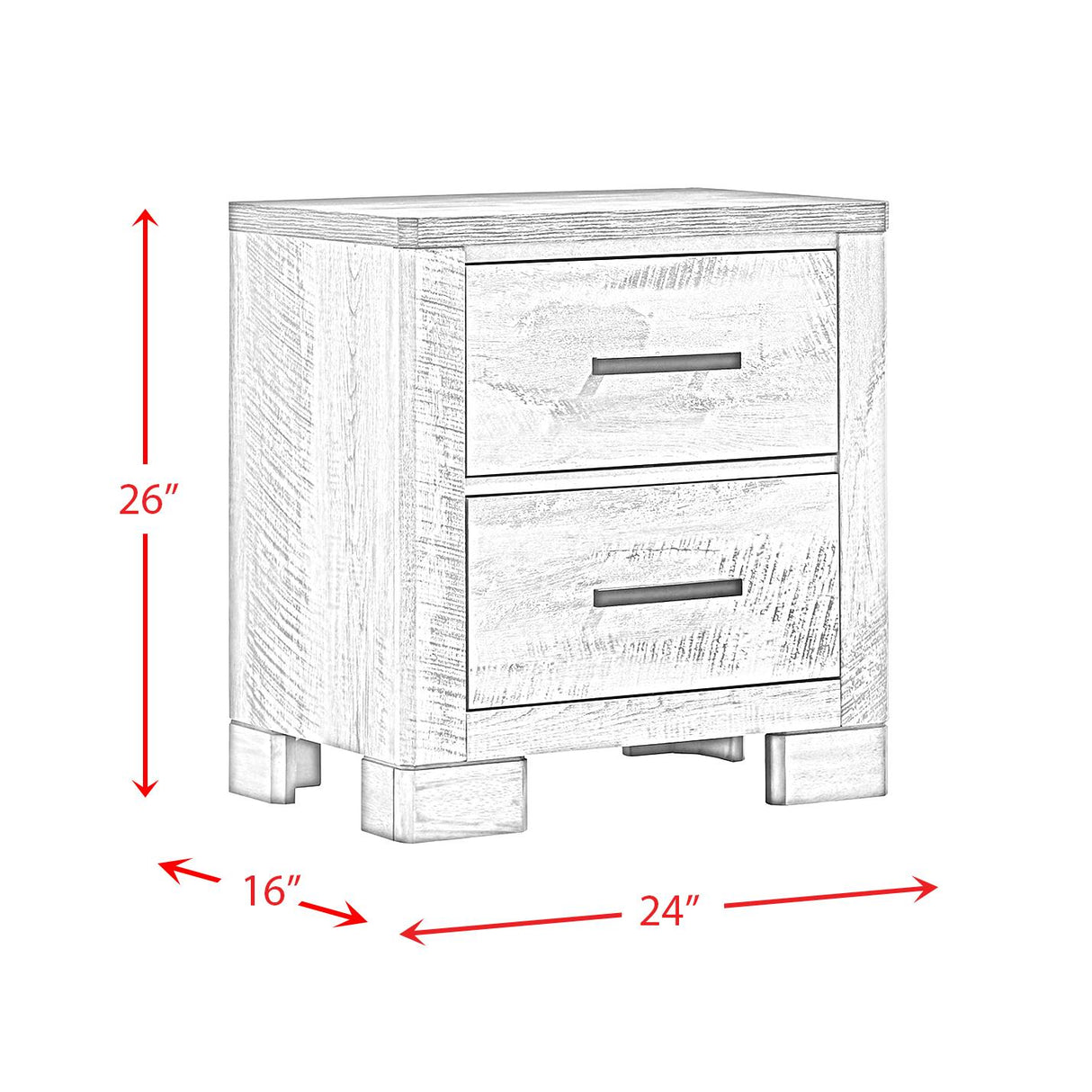 Elements International Millers Cove MC300NS Nightstand IMAGE 9