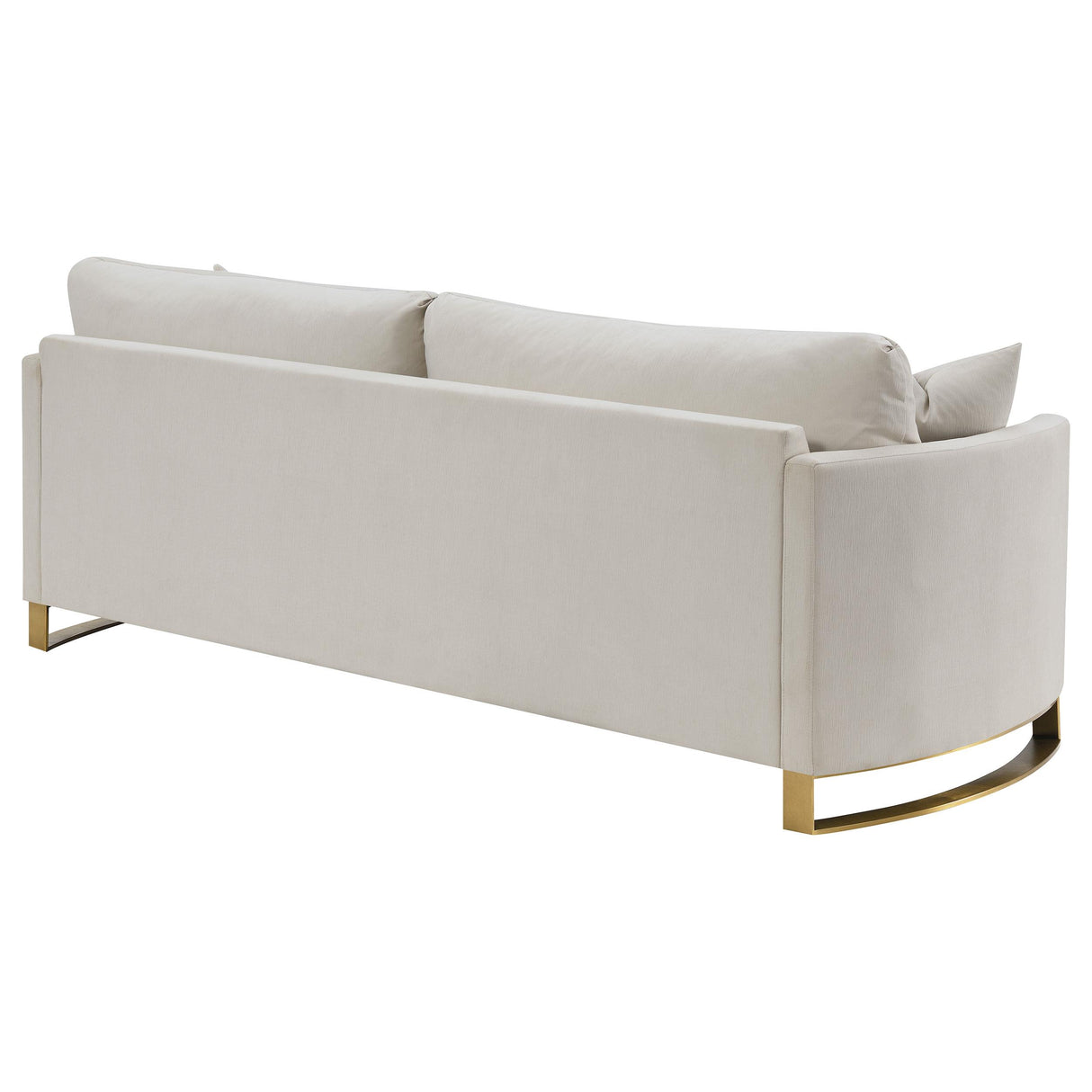 Coaster Furniture Corliss 508821 Upholstered Curved Track Arm Sofa - Beige IMAGE 6