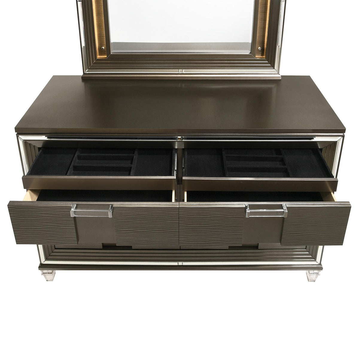 Elements International Twenty Nine TN600DRMR Dresser w/ Mood Lighting Mirror IMAGE 7