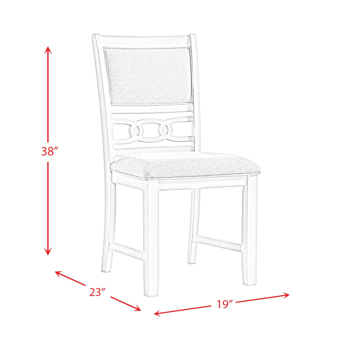 Elements International Amherst DAH700SC Side Chair - Bisque IMAGE 15