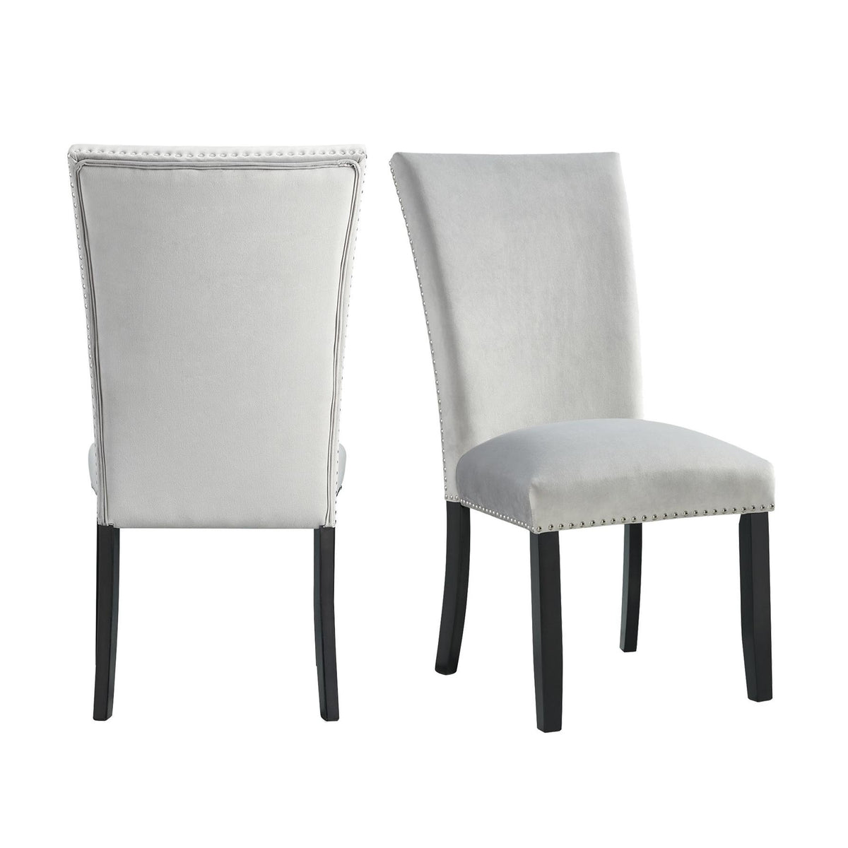 Elements International Francesca CFC300VSC Dining Chair - Gray IMAGE 8