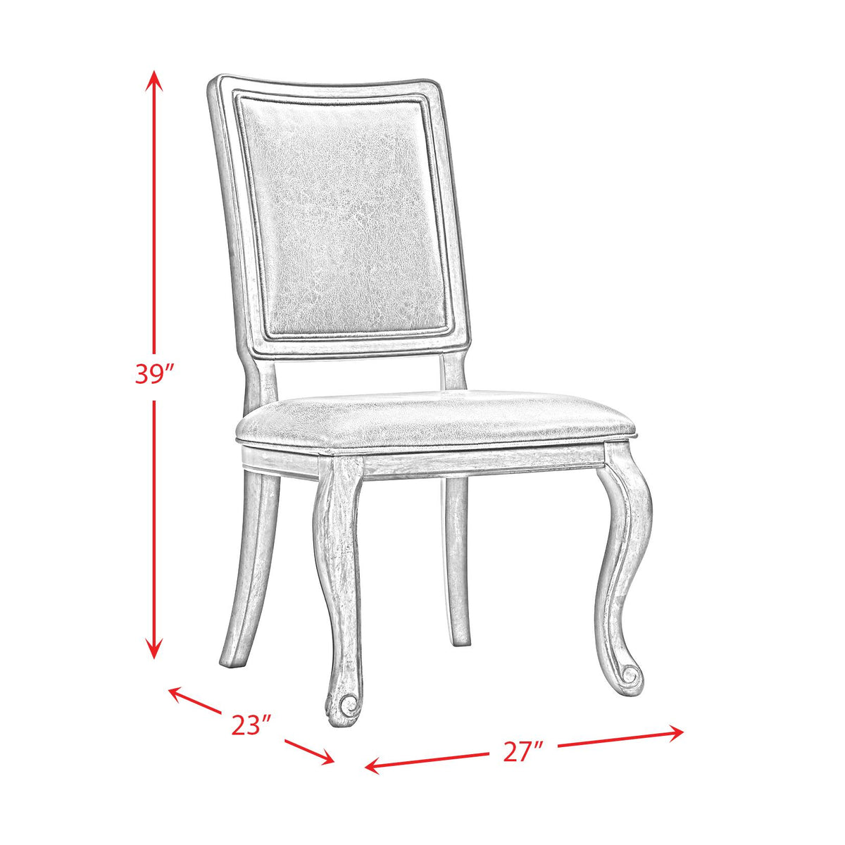 Elements International Gramercy DGC550SCPB Side Chair IMAGE 12