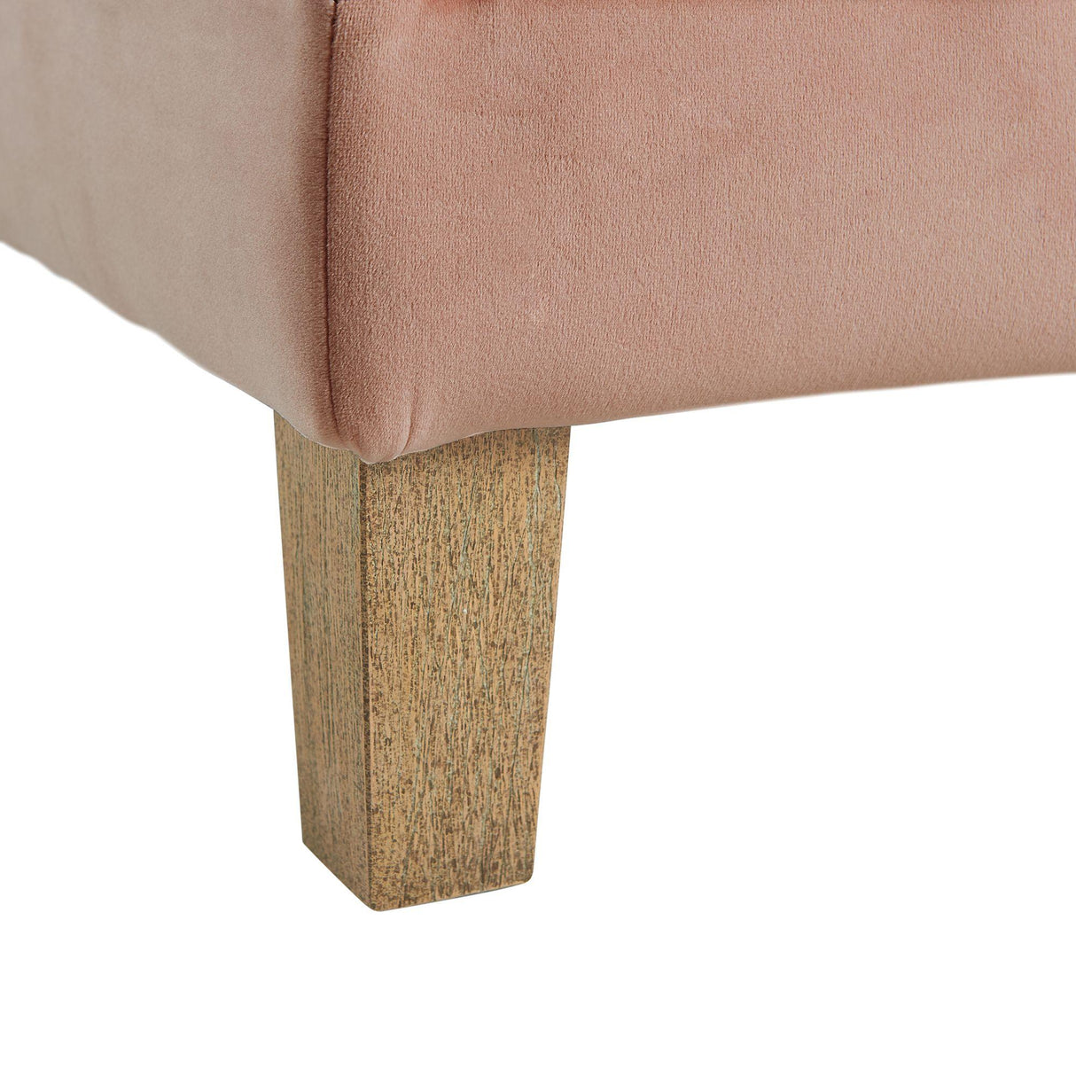 Elements International Crosby Tufted Storage Ottoman - Blush IMAGE 11