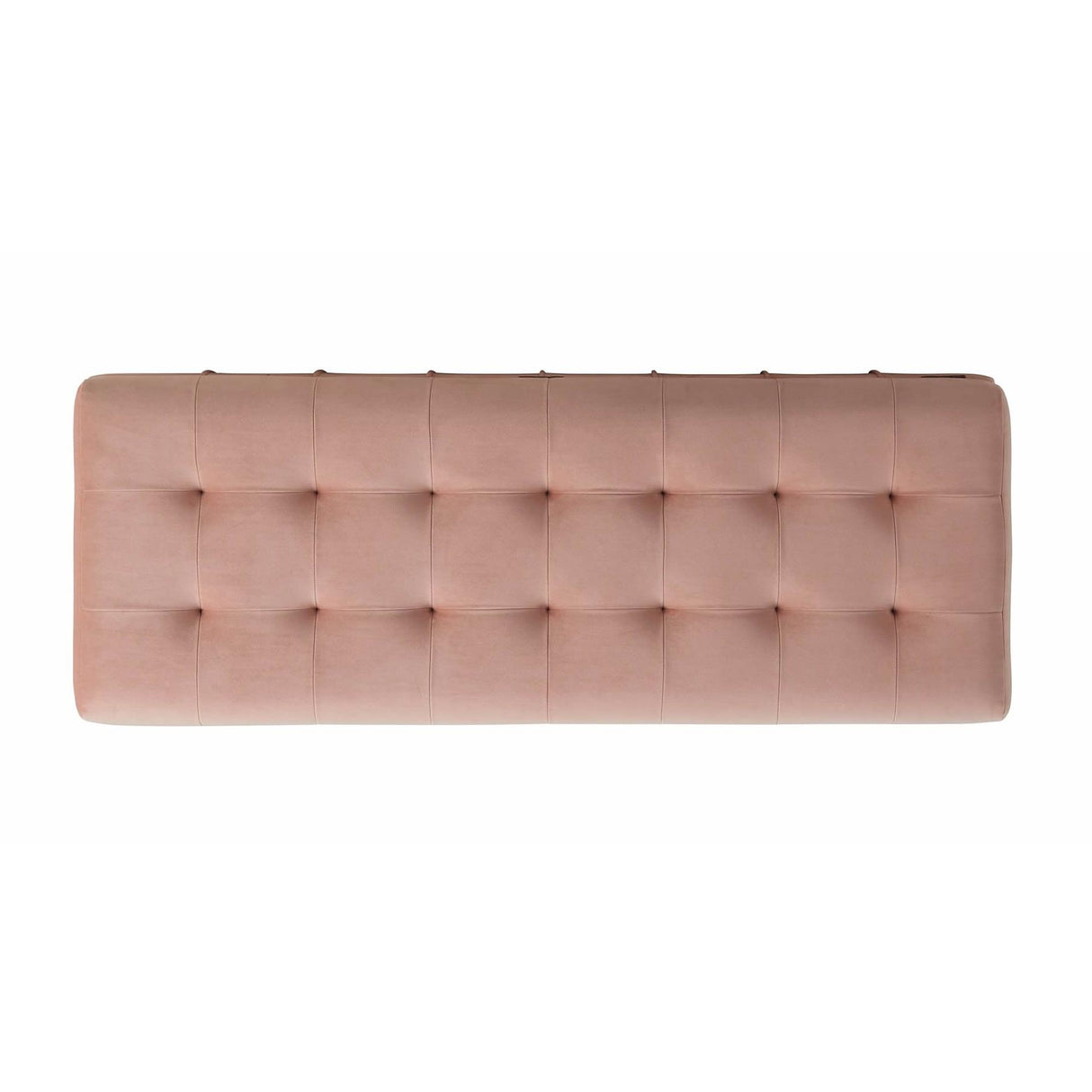 Elements International Crosby Tufted Storage Ottoman - Blush IMAGE 7