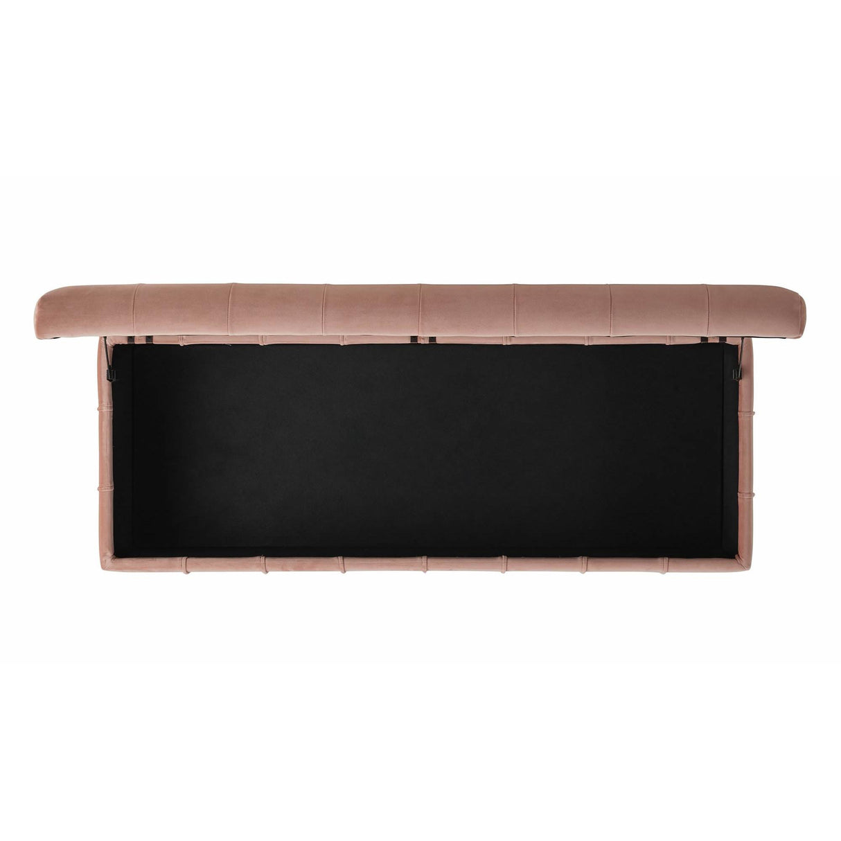 Elements International Crosby Tufted Storage Ottoman - Blush IMAGE 8