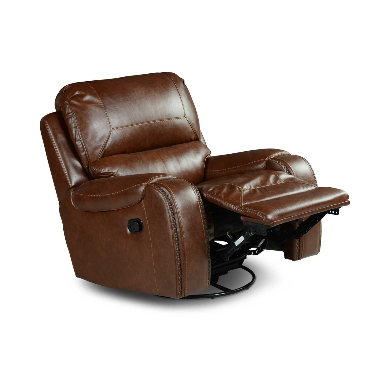 Steve Silver Furniture Keily KE800C Swivel Glider Recliner Chair - Brown IMAGE 5