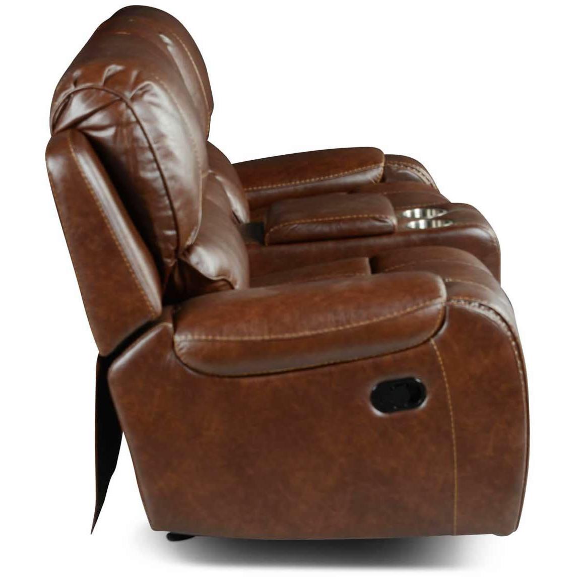 Steve Silver Furniture Keily KE800CL Glider Recliner Loveseat - Brown IMAGE 5