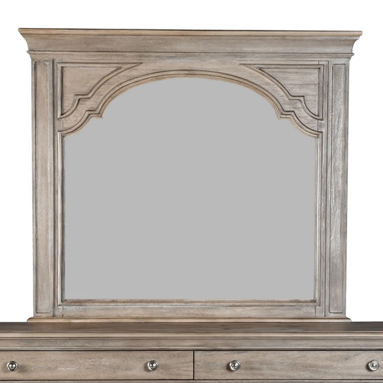 Steve Silver Furniture Highland Park HP900MRD Dresser Mirror -Driftwood IMAGE 1