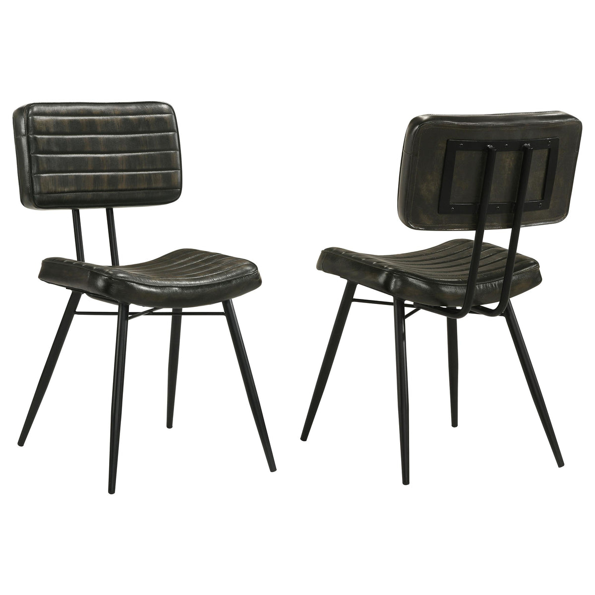 Coaster Furniture Misty 110652 Leather Upholstered Dining Chair - Espresso IMAGE 1