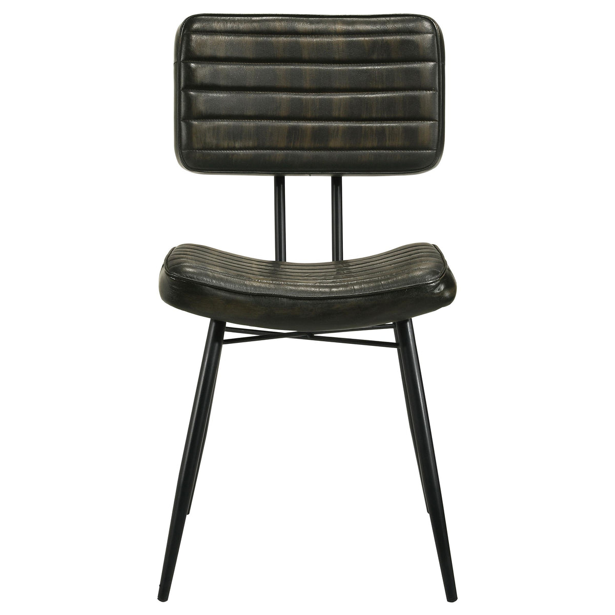 Coaster Furniture Misty 110652 Leather Upholstered Dining Chair - Espresso IMAGE 3