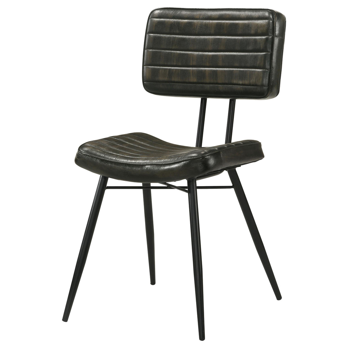 Coaster Furniture Misty 110652 Leather Upholstered Dining Chair - Espresso IMAGE 4