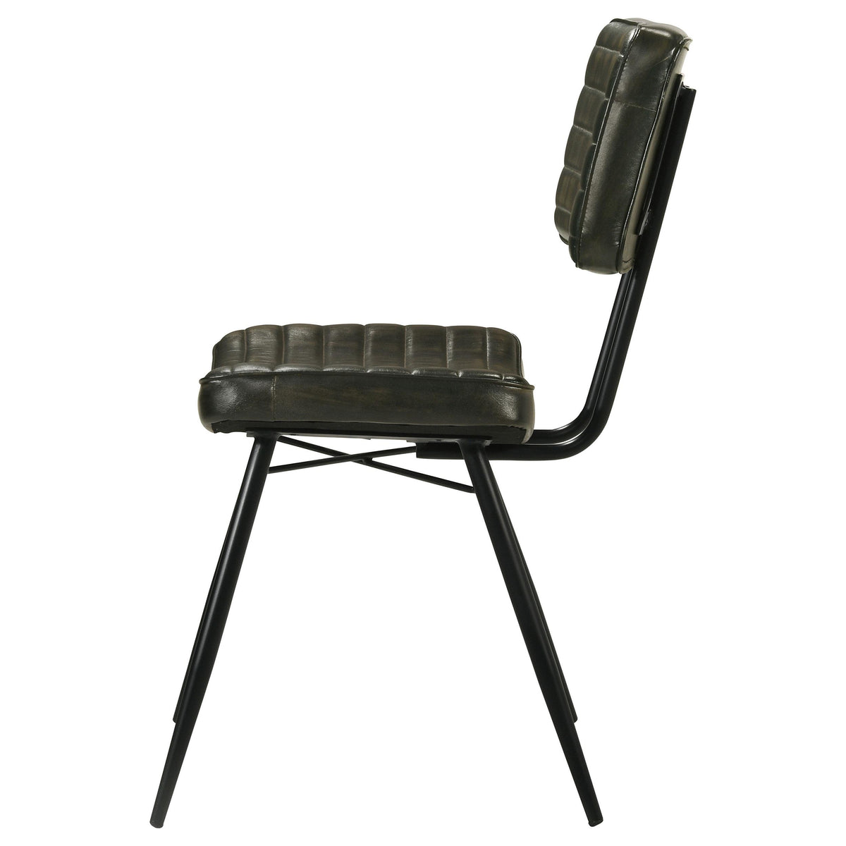 Coaster Furniture Misty 110652 Leather Upholstered Dining Chair - Espresso IMAGE 5