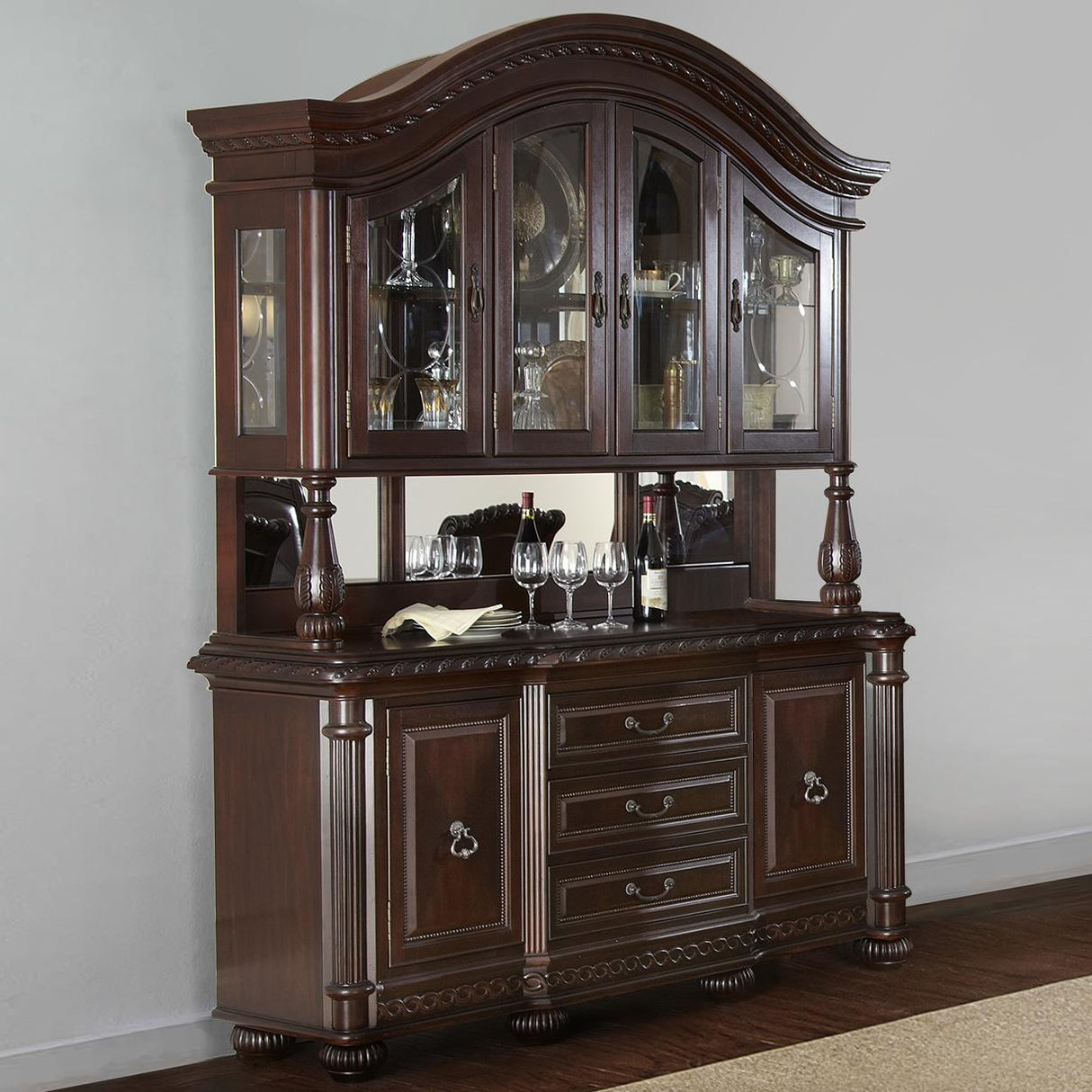 Steve Silver Furniture Antoinette AY200BH Buffet and Hutch IMAGE 1