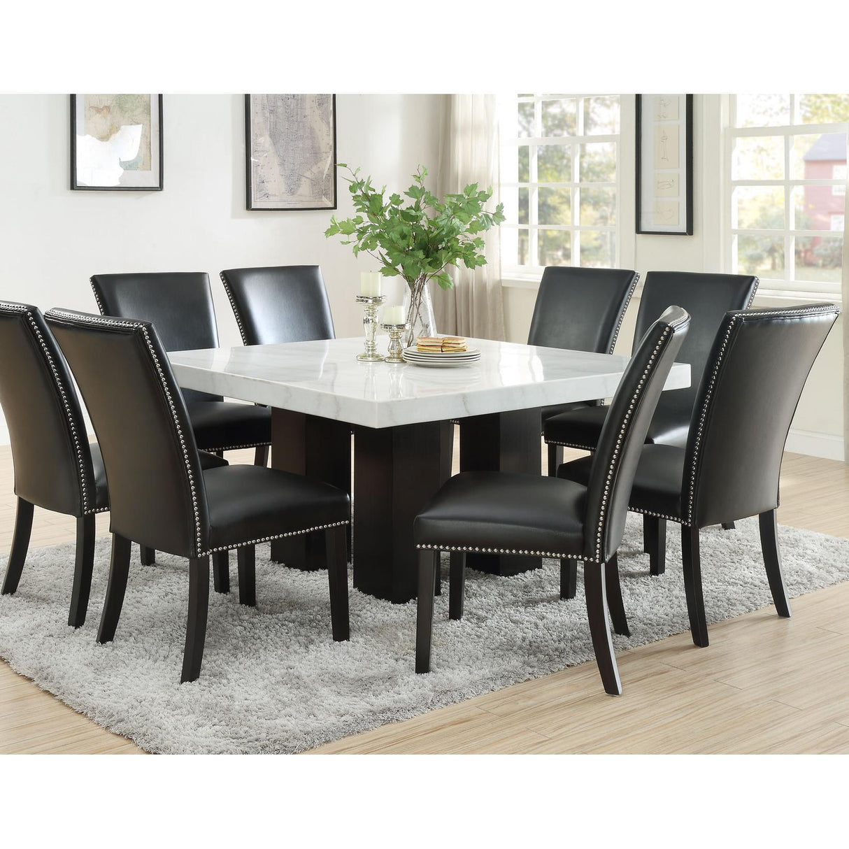 Steve Silver Furniture Camila CM540PT420WB Square Dining Table IMAGE 3