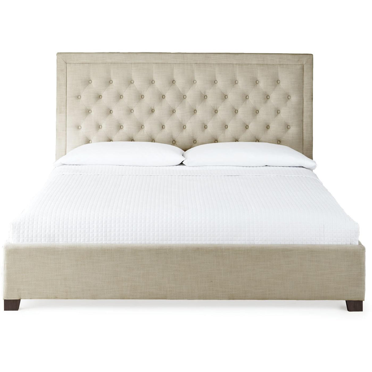 Steve Silver Furniture Isadora ID890KBEDS King Platform Bed - Sand IMAGE 2